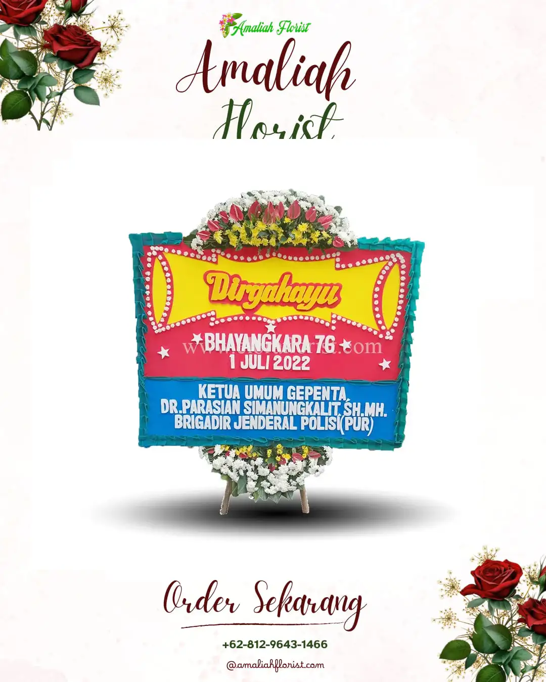 Papan Bunga HUT Ulang Tahun Nalo Tatan